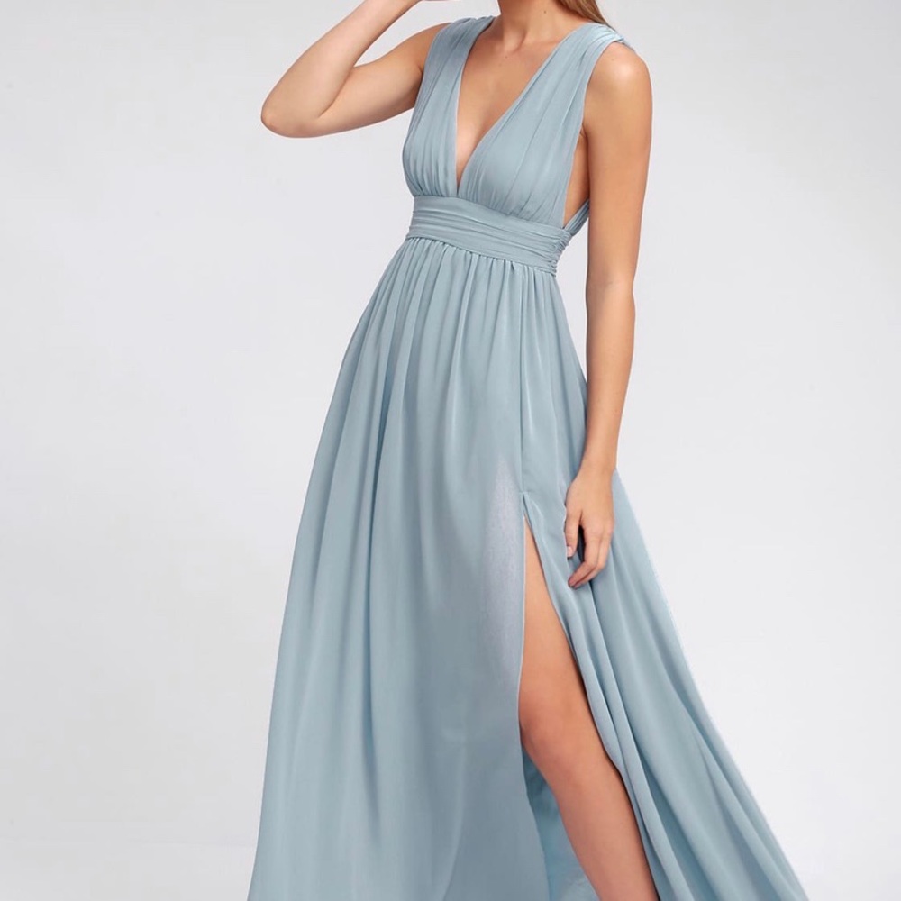 Heavenly Hues Light Blue Maxi Dress